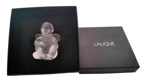 Lalique kristall leier engel - lalique,