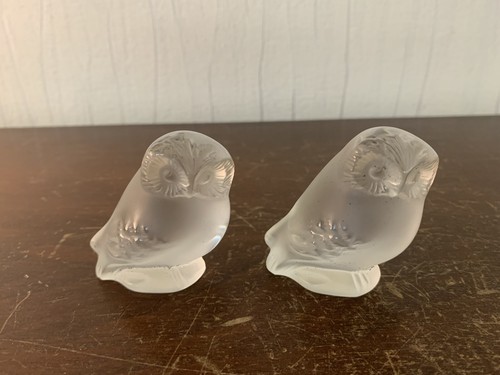 Lalique chouette weiß - weiß, matt