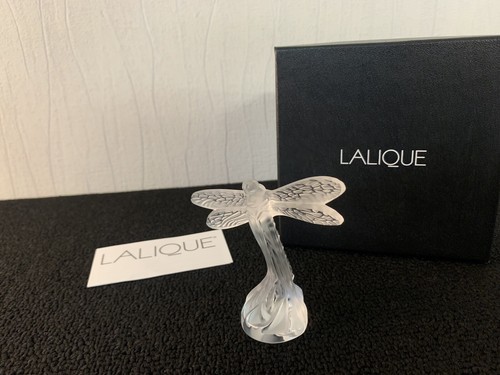 Lalique kristall libelle - lalique, weiß