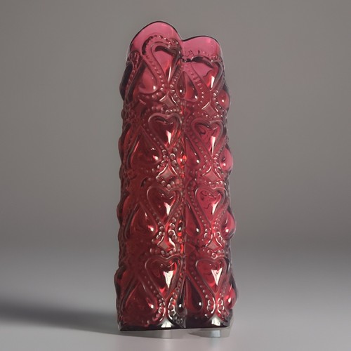 Lalique red amour - amour, vase