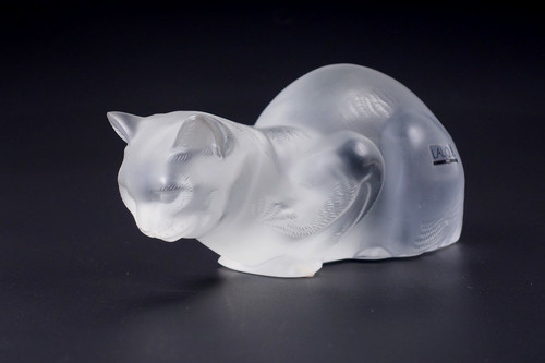 Lalique glas skulptur - skulptur, sitzende