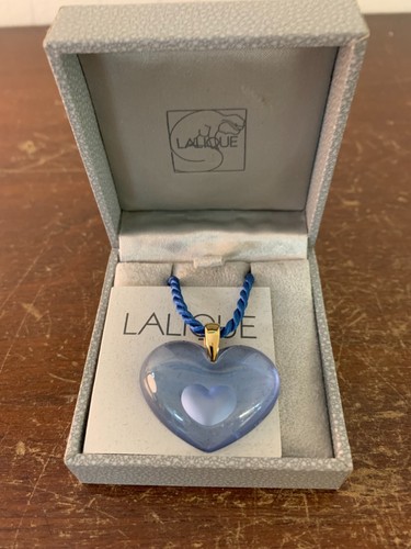 Lalique halskette herz blau - lalique,