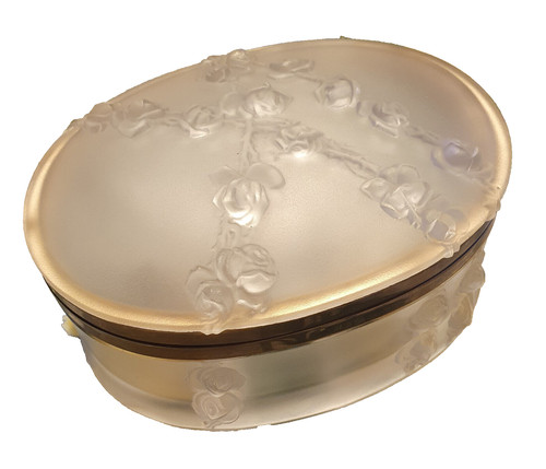 Seltenheit ovale glasdose - ovale,