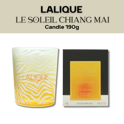 Lalique kerze 190g le - lalique, soleil