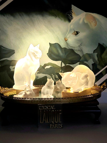 Lalique grosse katze - lalique,